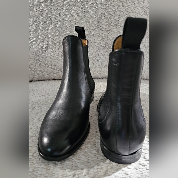 Bally Men's Westley Grained Leather Chelsea Boots Black Size 7